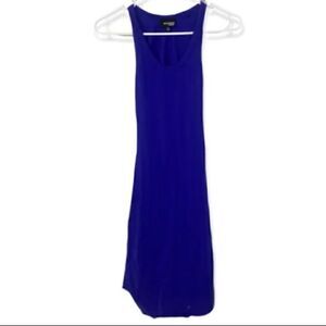 Aritzia Wilfred free BodyCon blue open back dress fitted casual dress